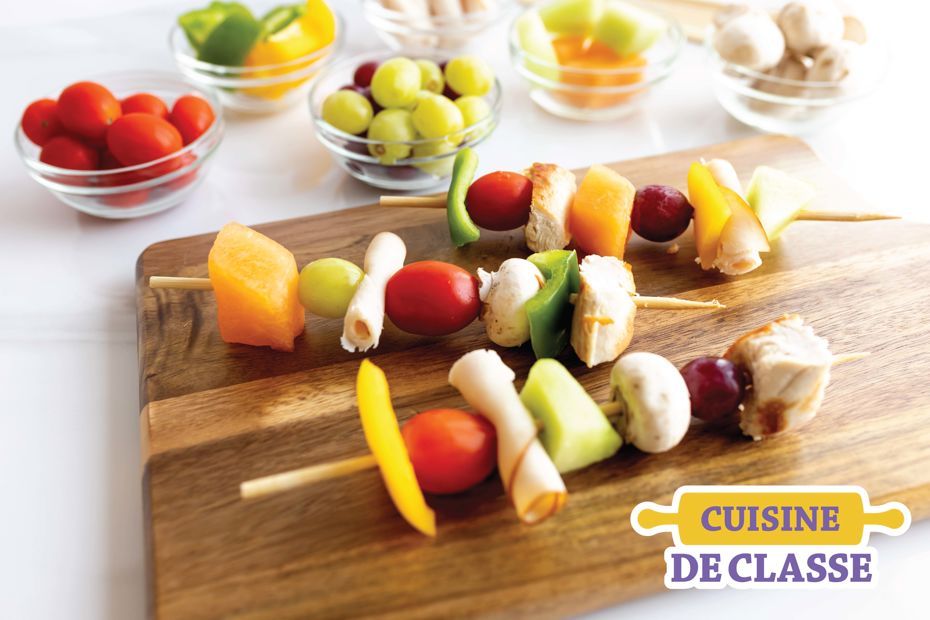 Brochettes créatives